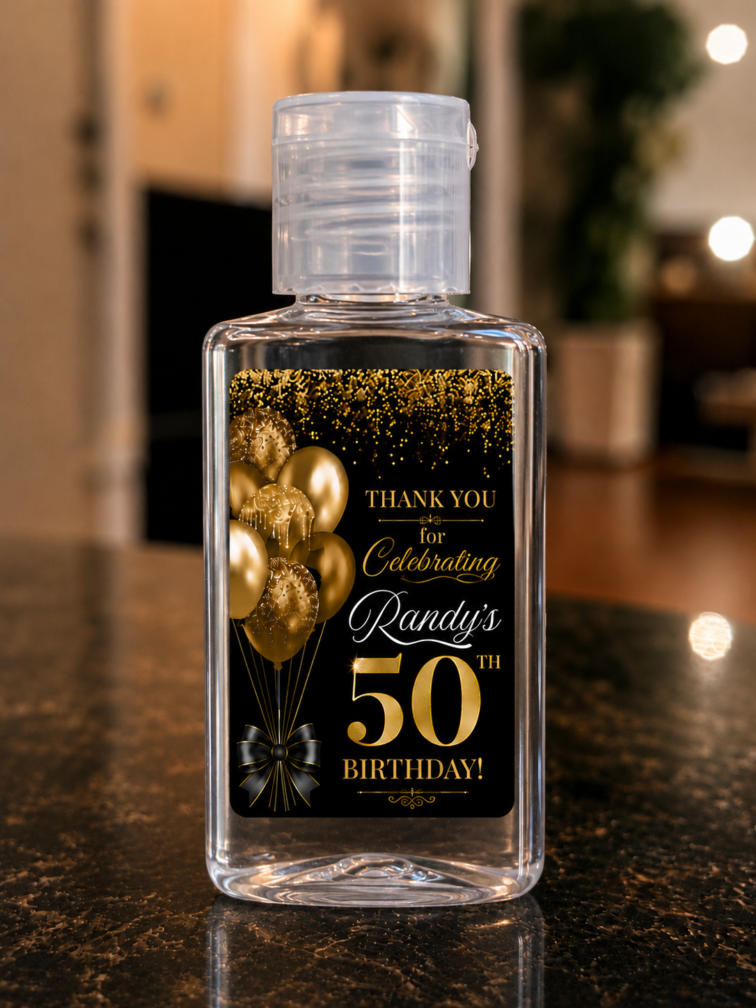 Custom Hand Sanitizer Party Favors | Personalized Labels | 1 oz Bottles