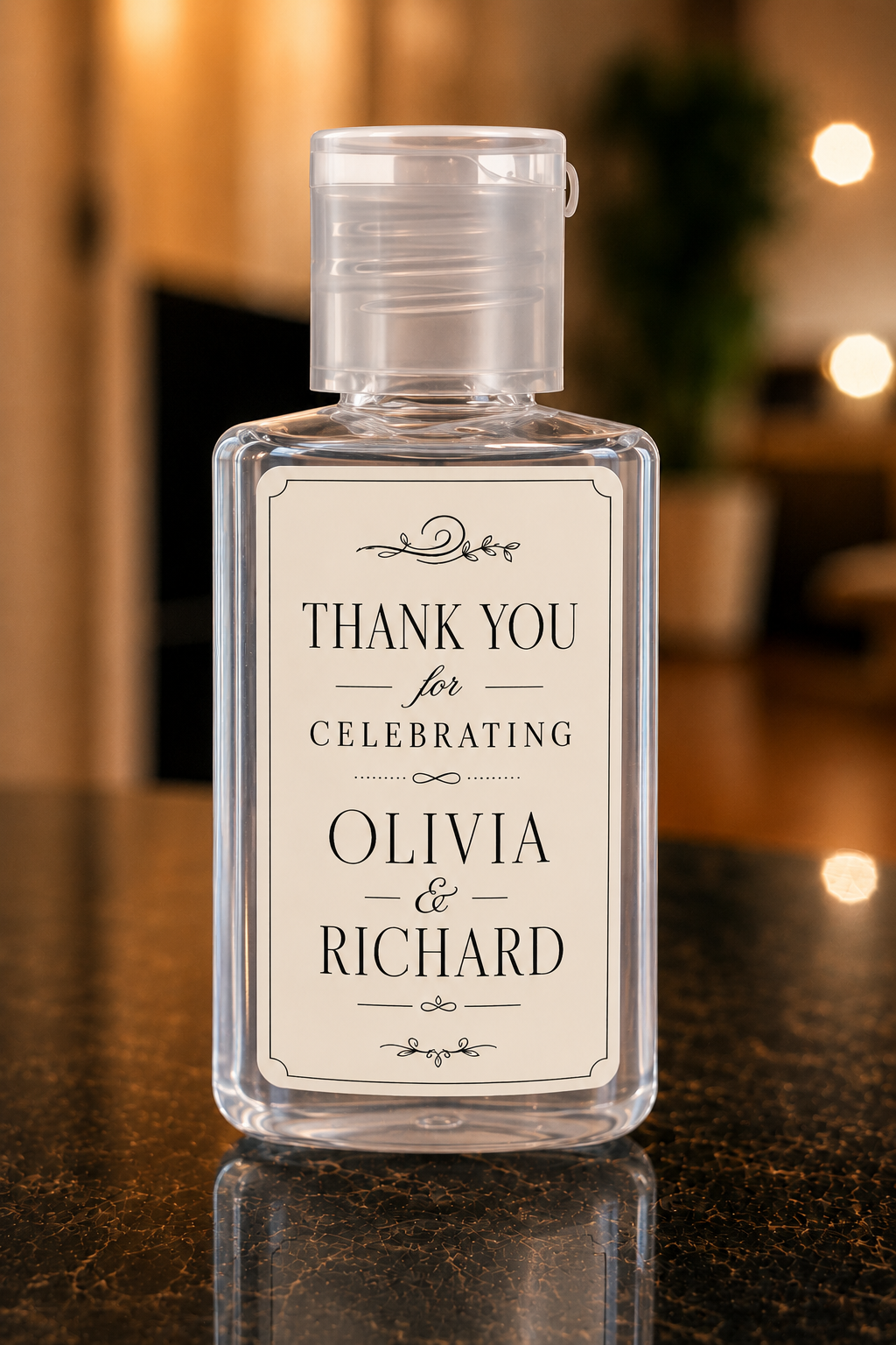 Custom Hand Sanitizer Party Favors | Personalized Labels | 1 oz Bottles